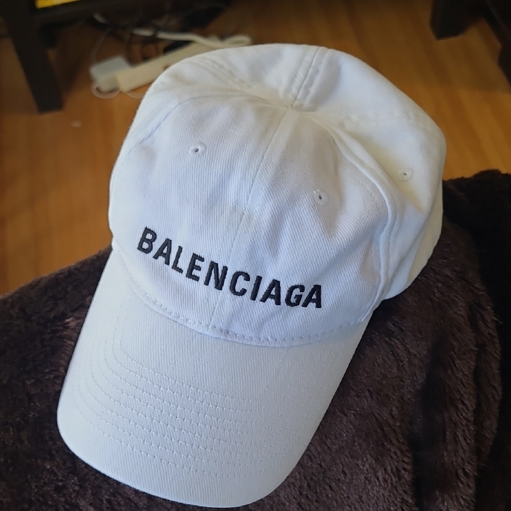 Authentic Balenciaga White Cap